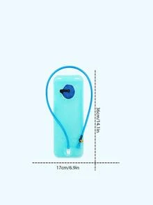 1pc 2L Water Bag Outdoor Tourism Sports Water Bag Folding Water Bag Cycling Drinking Water Bag - Blue - View 2