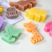 1pc Cartoon Animal Shaped Candle Mold - White - View 1