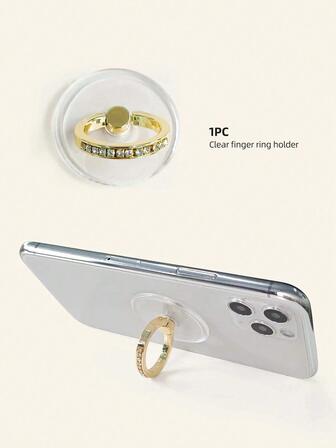 水鑽裝飾手機指環扣