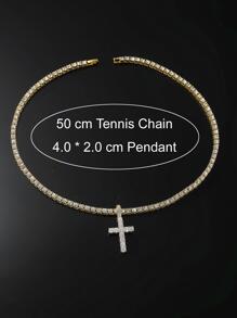 2pcs Twisted Pattern Heart Shaped Pendant Accessories - Yellow Gold - View 4