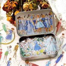 400pcs/Box Retro Figure Decorative Pet Stickers For Journaling Back To School - Multicolor - View 2