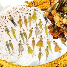 400pcs/Box Retro Figure Decorative Pet Stickers For Journaling Back To School - Multicolor - View 7