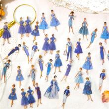 400pcs/Box Retro Figure Decorative Pet Stickers For Journaling Back To School - Multicolor - View 5