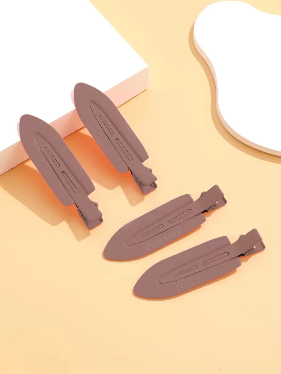 发夹，专业发卡，4个装铁质可重复使用发夹，用于造型，DIY美发工具，适用于沙龙、美发店、美容院、返校季、旅行度假必备，女士美发配件，后梳，理发师配件，吹风机，美发工具，美发用品，护发，卷发梳，理发师，理发师配件，美发设备，发型，美发，头发，旅行，美发产品，美发工具，美发用品，理发师，理发师配件，理发店，美发设备 - 咖啡棕 - 查看 1