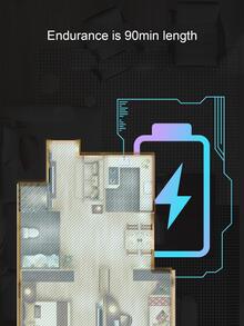 1pc ABS Robot Vacuum Cleaner, Modern Blue Vacuum Cleaner For Household - Blue - View 9