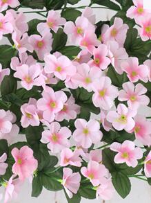 1 件 85 厘米人造花玫瑰紫藤篮藤用于悬挂篮，悬挂花仿真花藤婚礼花束家庭花园婚礼室内外装饰万圣节装饰，情人节，礼物生日毕业，花园装饰，户外植物，园艺，假花 - 粉色 - 查看 5