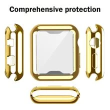 Nam Nữ Vàng Thời Trang Ốp Đồng Hồ TPU 38/40/42/44Mm, Tương Thích Với Đồng Hồ Apple SE/8/7/6/5/4/3/2/1 - Vàng - Xem 3