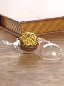 5pcs Clear Candy Wrapping Box, Back To School Valentine Day - Clear - View 4