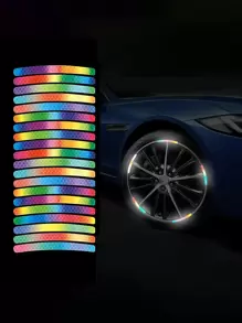 20入組彩虹反光條適用於車輪 - 彩色 - 查看 1