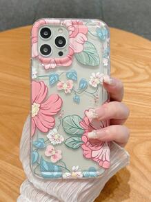 花卉图案气囊防摔手机壳适用于 iPhone 14/14 Pro/13 Pro Max/12/15 Pro Max/15 Plus/15 Pro，防震 - 彩色 - 查看 4