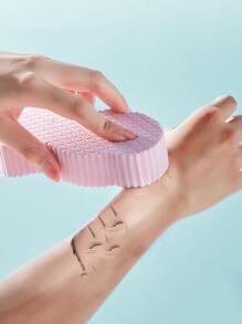 1 件去角质沐浴海绵，粉色 3D 沐浴磨砂海绵，包，收纳袋，发夹 - 粉色 - 查看 2