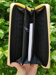 Gold/Black/Rose Red Zipper Wallet Stylish Design With Large Capacity For Women Wallet Purse Wallet Long Wallet - Gold - View 4