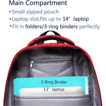 Kids Backpack For Boys Elementary School Bags Durable Kindergarten Bookbags Elementary Primary Durable Kindergarten Bookbags Unicorn  Book Bag Lightweight  For Kids Back To School Travel Birthday Gift 17 Inch Age 5-9 - 紅色 - 查看 6