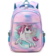 Kids Backpack For Boys Elementary School Bags Durable Kindergarten Bookbags Elementary Primary Durable Kindergarten Bookbags Unicorn  Book Bag Lightweight  For Kids Back To School Travel Birthday Gift 17 Inch Age 5-9 - 粉色 - 查看 1