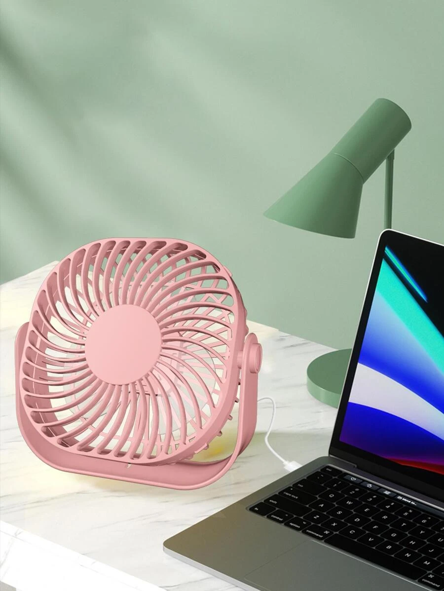 Quạt cắm bàn/để bàn/treo tường Màu hồng - Hồng - Xem 1