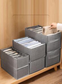 Túi Đựng Quần Áo Bằng Vải Không Dệt, Hộp Bảo Quản Quần Áo Hiện Đại Cho Gia Đình - Xám - Xem 3