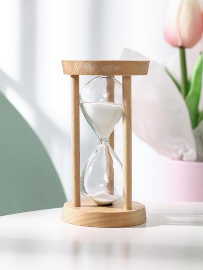 1pc Glass Funny Letter Graphic 5 Minutes Timer For Home Decoration Best Gifts Birthday Graduation