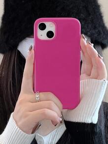 1 Ốp lưng điện thoại thạch màu kẹo bóng cổ điển tương thích với Apple 16 Pro Max, 16E, 14/13, 12, 11 Pro Max, XS Max, X, XR, 8, 7, 6S, Plus, Mini và Galaxy A13 5G, S21 FE 5G, A15, A21S, A34, A12, S21, S25, v.v. Ốp lưng điện thoại chống sốc, thích hợp làm quà tặng sinh nhật, tặng bạn gái, bạn trai hoặc sử dụng cá nhân - Màu Hồng Tươi - Xem 1