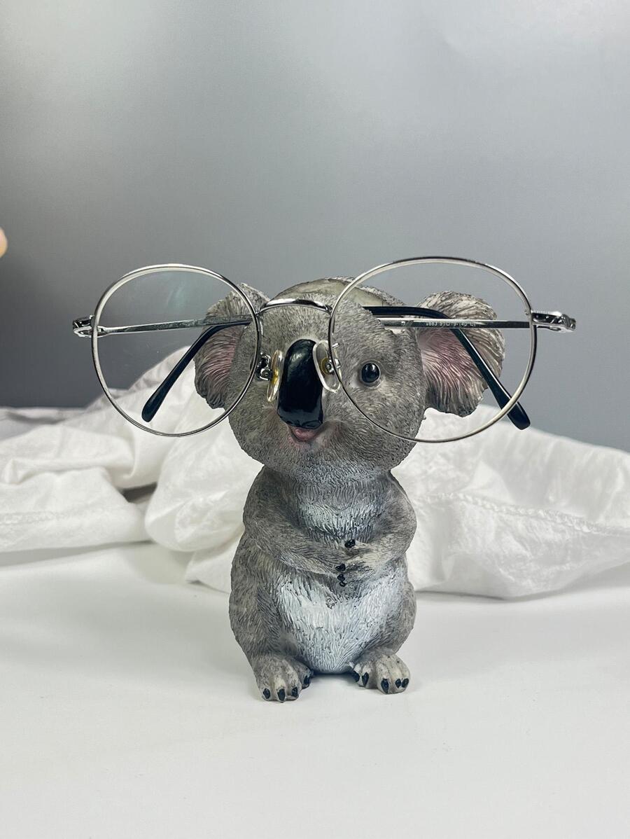 1入組考拉眼睛捕捉眼鏡架,創意禮品,動物樹脂工藝裝飾物 - 彩色 - 查看 1