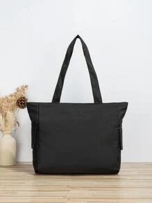 Bolso de tela grande con múltiples bolsillos, bolso de hombro de unicolor con múltiples bolsillos, bolso perfecto para ir al trabajo, la escuela, con gran capacidad, portátil, para adolescentes chicas, bolso escolar grande con múltiples compartimientos, perfecto para la playa, la escuela, el trabajo y el uso diario, bolso escolar literario para adolescentes, bolso para libros para mujeres o estudiantes, perfecto para libros, compras, regreso a la escuela y talla grande