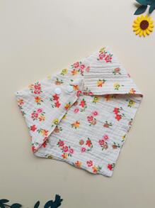 1入組搭扣熊圖案寵物方巾,合適適用於貓和小狗在四季 - 彩色 - 查看 4