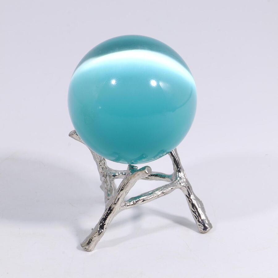 Branch base, crystal ball display frame, egg display frame, branch style, home decoration decoration - Silver - View 1