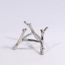 Branch base, crystal ball display frame, egg display frame, branch style, home decoration decoration - Silver - View 3