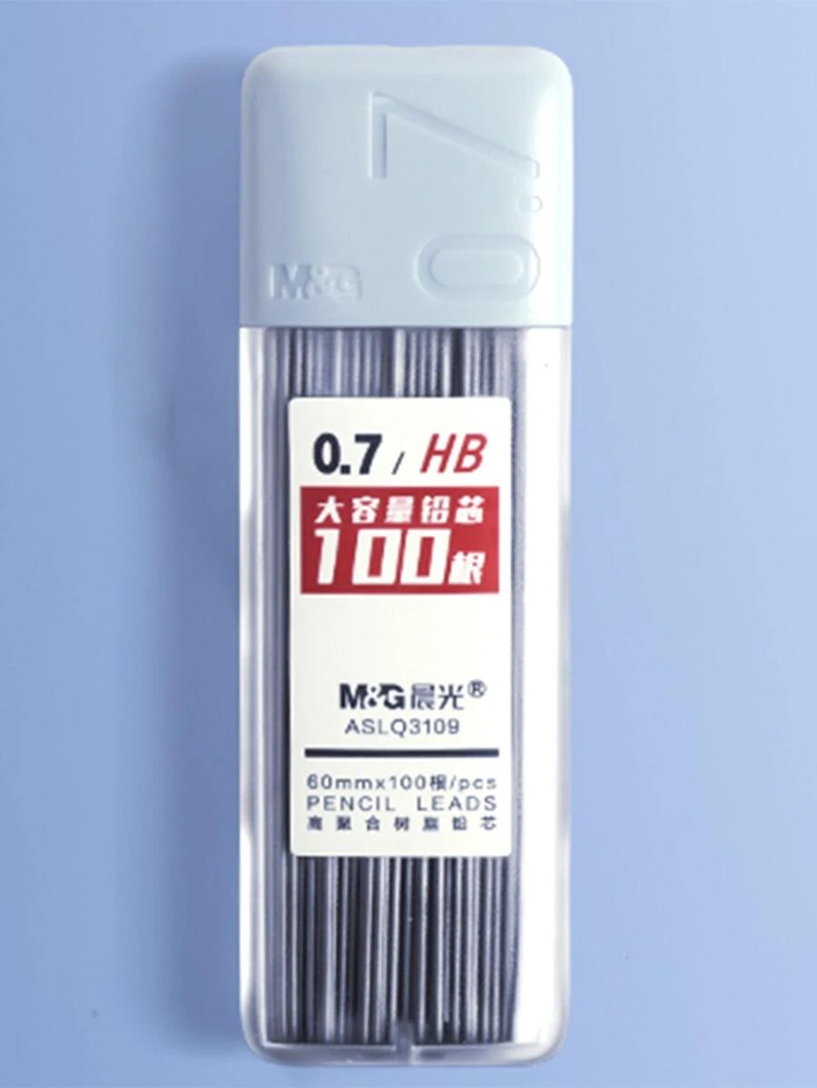 100 Stück automatische Bleistift-Nachfüllminen, große Kapazität, bruchfest, 0,7 mm Hb zum Zeichnen und für Studenten