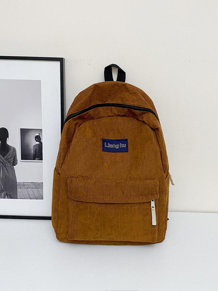 Mochila nuevo de moda de pana para hombres multifuncional - Marrón - Ver 1