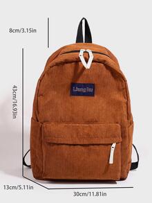 Mochila nuevo de moda de pana para hombres multifuncional - Marrón - Ver 7