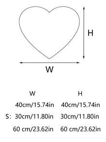 Heart Shaped Fluffy Placemats, Suitable For Valentine's Day, Wedding And Daily Dining Table Decor