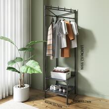 1pc Carbon Steel Corner Hanger, Modern Black Hanger For Home - Black - View 6