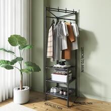 1pc Carbon Steel Corner Hanger, Modern Black Hanger For Home - Black - View 7