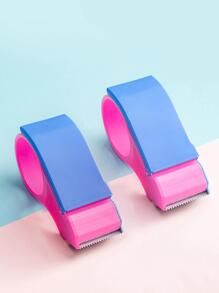1pc Plastic Tape Dispenser - Multicolor - View 3
