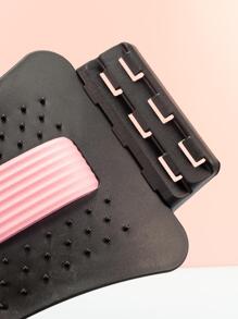 Back Stretcher Board For Lower Back Pain Relief, 3-level Adjustable Lumbar Support Device, Back Cracking Massager For Scoliosis, Spine Decompression, Upper & Lower Back Support Equipment - Pink - View 6