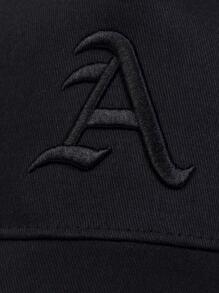 1 gorra de camionero ajustable de moda para hombre con letra bordada para la calle al aire libre - Negro - Ver 5