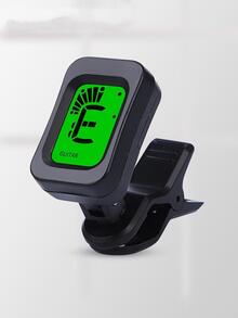 1pc Guitar Tuner Electric Guitar Folk Guitar Classical Guitar Tuner Bass Violin Ukulele Tuner Calibrator Guitar Tuning Accessories - Black - View 2