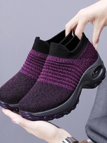 Women's Thick Sole Sports Shoes Rocking Shoes Dance Shoes Breathable With Mesh