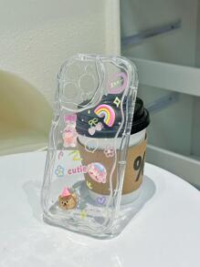 Bunny Rainbow Summer Rabbit Decor Anti-Fall Phone Case Compatible With IPhone 15/15Pro/15Plus/15Promax - Multicolor - View 5