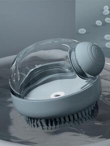 1pc Silicone Pet Bath Brush - Pink - View 5