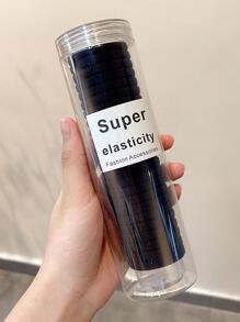 120pcs Solid Hair Tie Ponytail Holder Hair Elastic Hair Rope - Multicolor - View 7