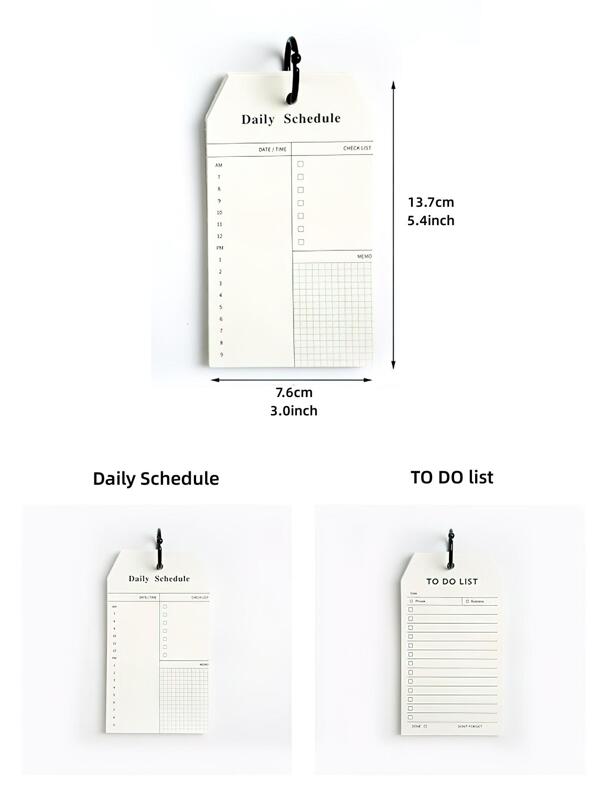 50Sheets Simple Wireless Book To Do List Memo Pad Steno Notepad Planner