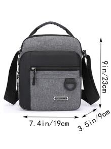 Túi xách nam Túi vải thường ngày Túi đeo vai bằng vải Oxford Túi đeo chéo nam Túi xách nam Ba lô Túi nhỏ Cặp công sở Túi đeo chéo bằng vải nylon thường ngày tối giản Túi đeo chéo đi làm thời trang Túi đeo chéo học sinh Túi đeo chéo Túi đeo chéo nam Túi du lịch mùa đông cho nam Đồ dùng du lịch thiết yếu Túi đeo chéo cắm trại cho nam Túi mùa hè Trở lại trường - Xám - Xem 3