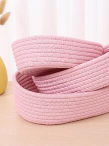 Oval Storage Basket, Blue Solid Color, Simple Style, Living Room Desktop Snack, Fruit, Toy Storage Basket, Foyer, Bathroom Storage Box, Home Decor Basket, Holiday Gift Basket