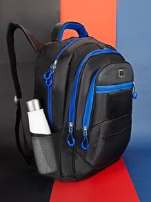 Men Functional Backpacks - 藍色 - 查看 4