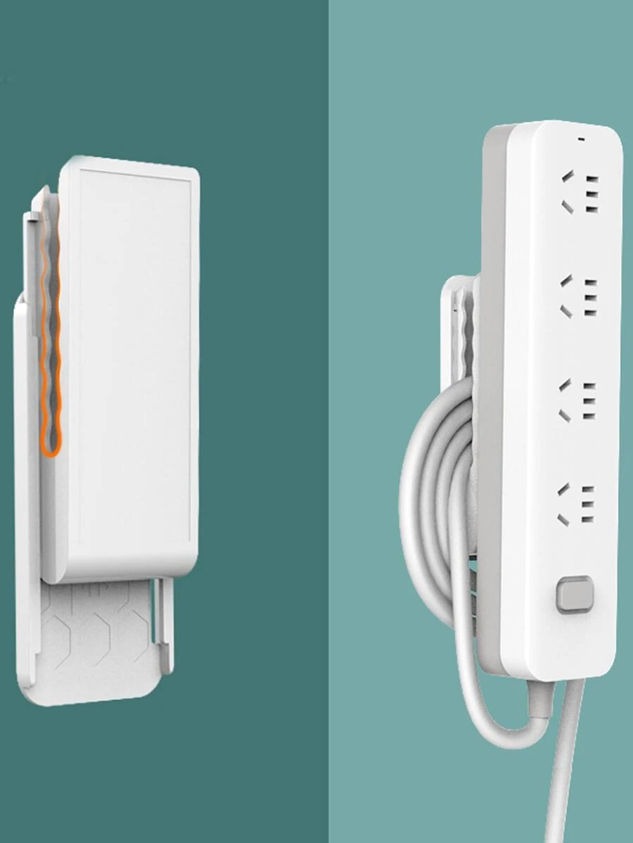 Giá đỡ dải điện treo tường 1pc - trắng - Xem 1