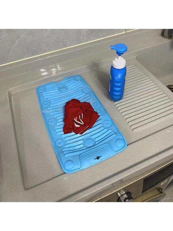 Multifunctional Foldable Silicone Washboard With Suction Cups For Anti