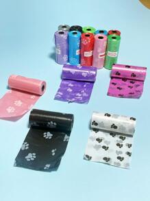 3rolls Pet Poop Bags Disposable Dog Waste Bags, Waste Bags Doggie Outdoor Home Clean Refill Garbage Bag Pet Supplies - Multicolor - View 3