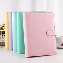 1 pieza Cuaderno con cubierta liso PU - Azul - Ver 7