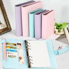 1 pieza Cuaderno con cubierta liso PU - Azul - Ver 6